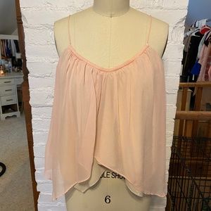 Elizabeth &James blush chiffon tank- small